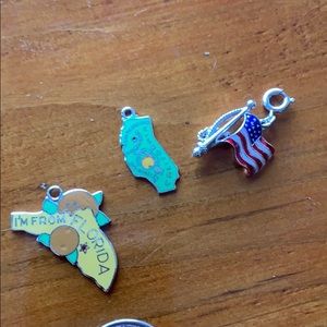 3 Charms for charm bracket